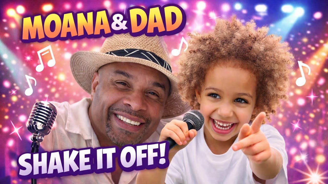 Dad Can't Stop Smiling While Moana Sings 💕 