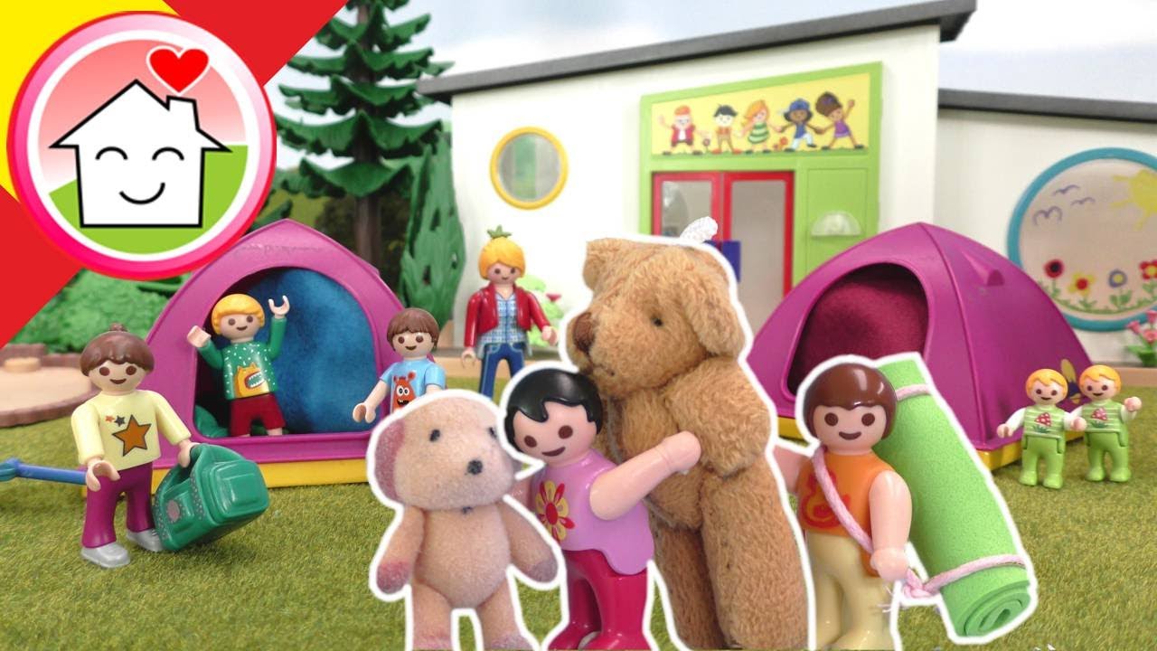 Playmobil en español De camping con Anna y sus amigos - Familia Hauser
