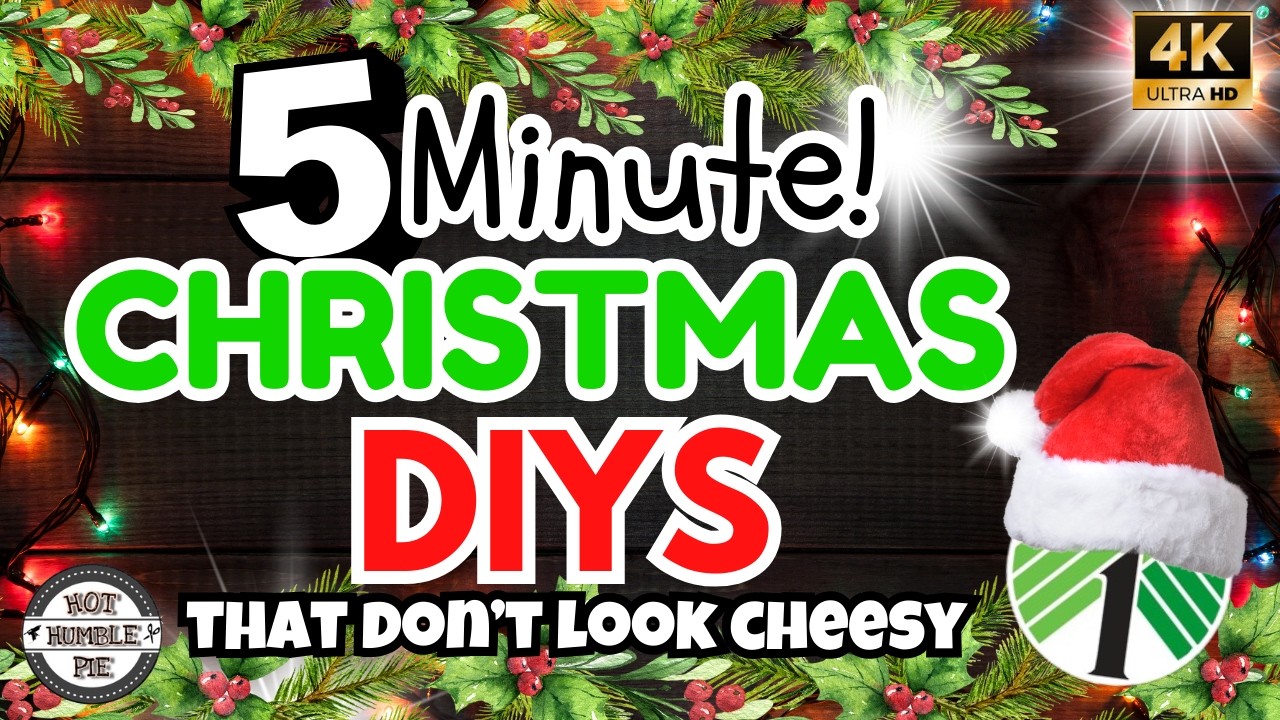 5 Minute Christmas Crafts That Don’t Look Cheap | Dollar Tree Christmas DIY 2024