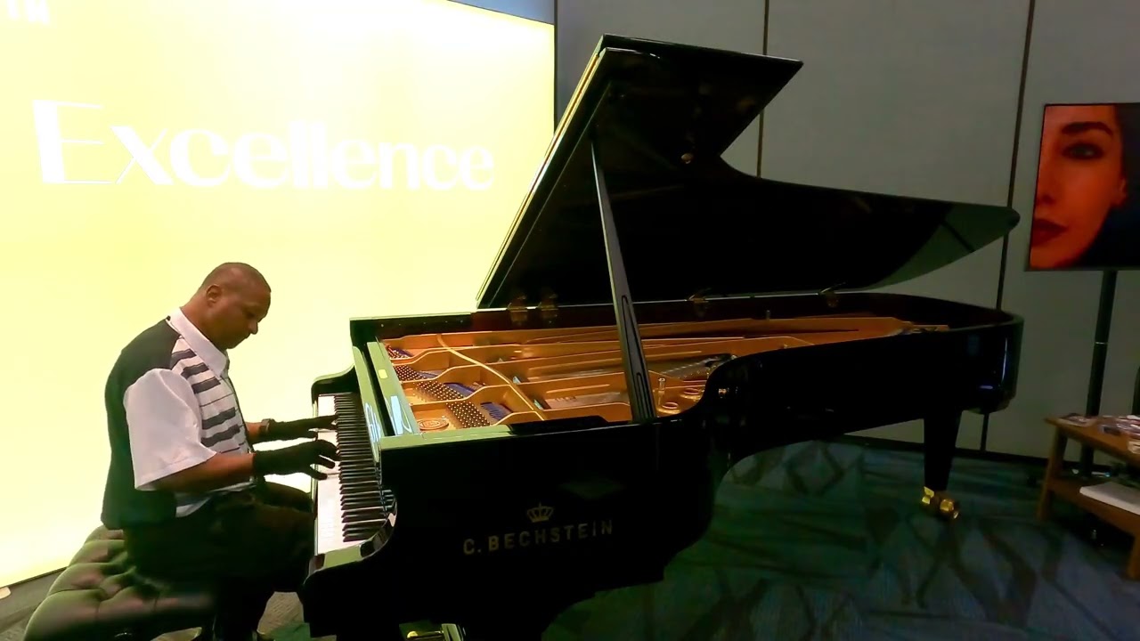 Kris Nicholson Test Drives A C. Bechstein Concert Grand at NAMM 2026