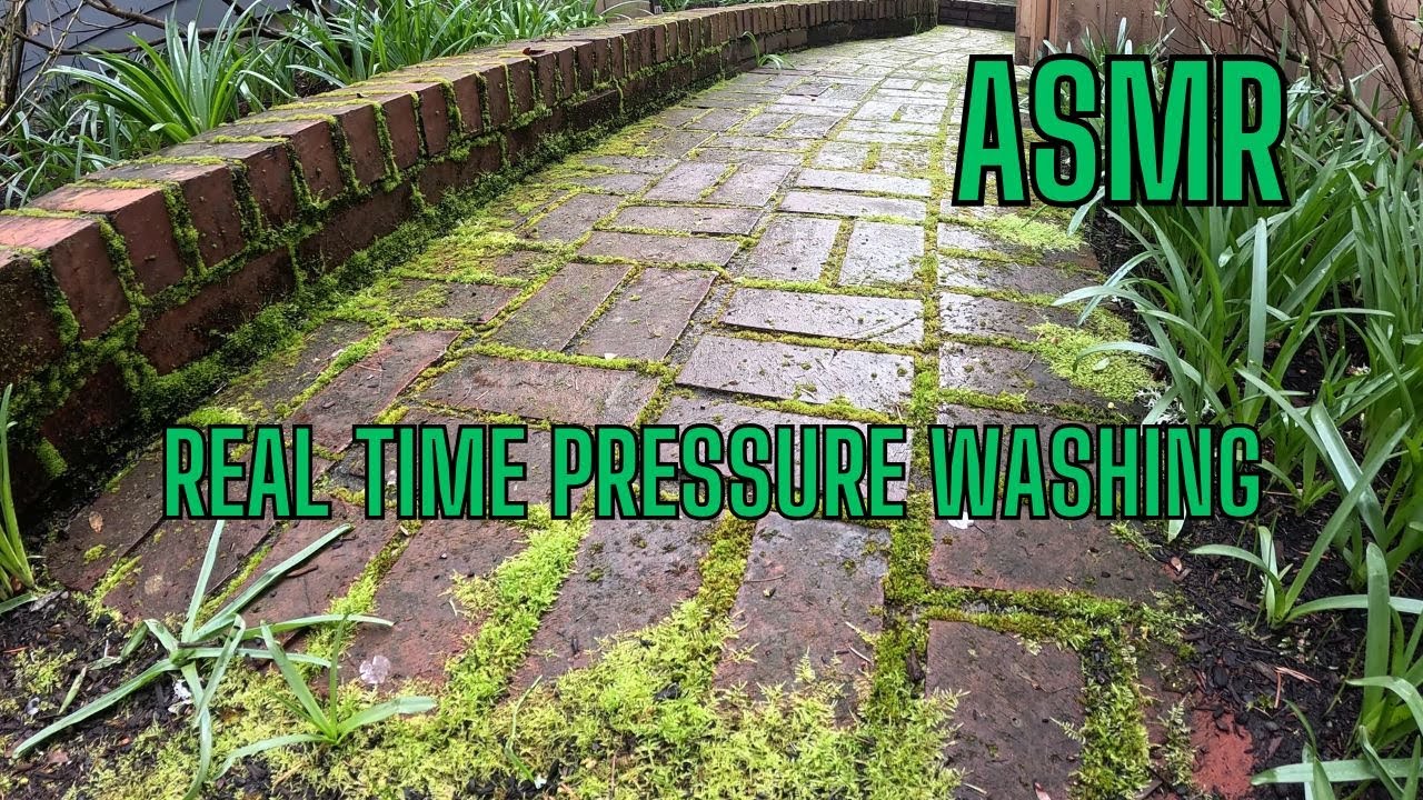 No time lapse on this small project, #ASMR, #pressurewashing, #satisfying,