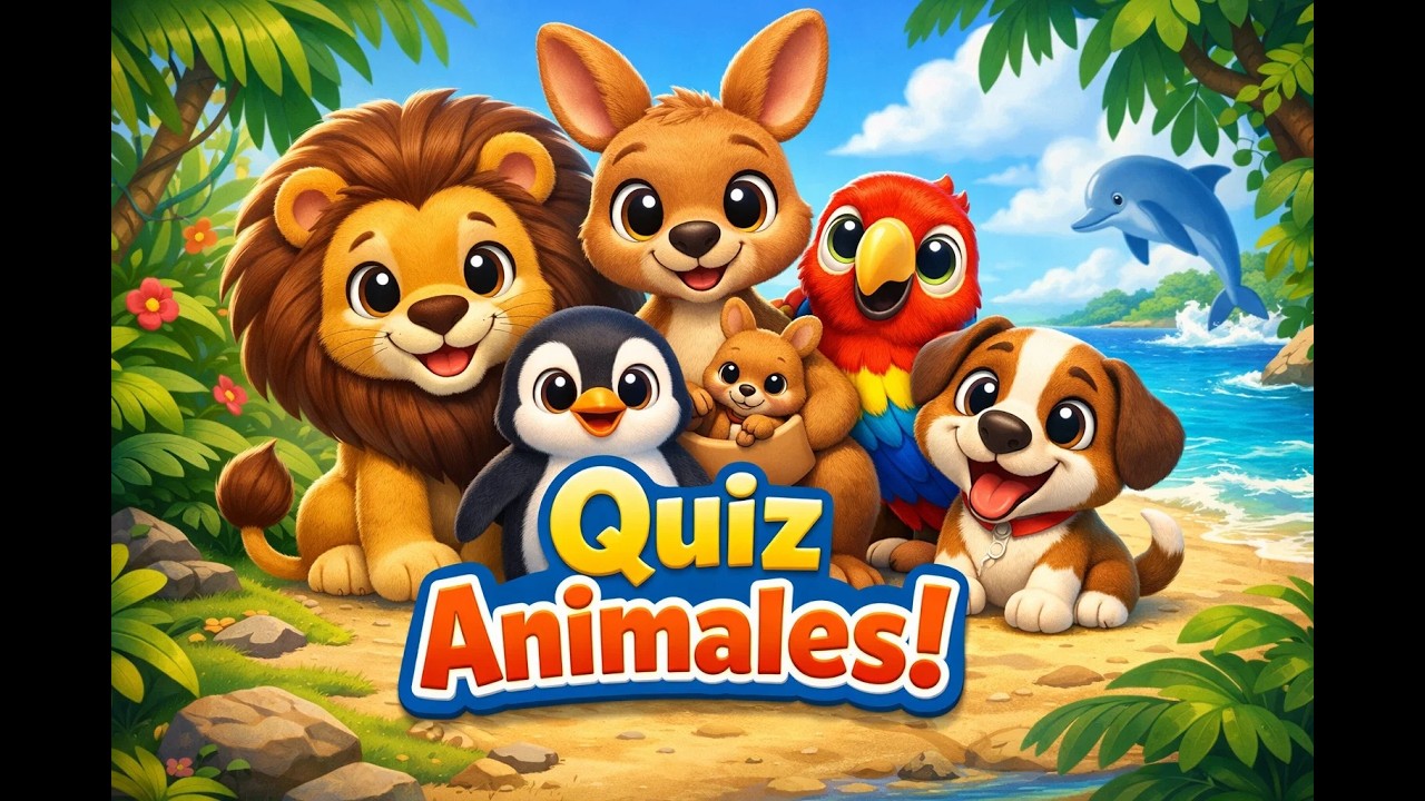 🐶 Quiz de Animales para Niños - ¿Conoces Bien a los Animales? 🦁