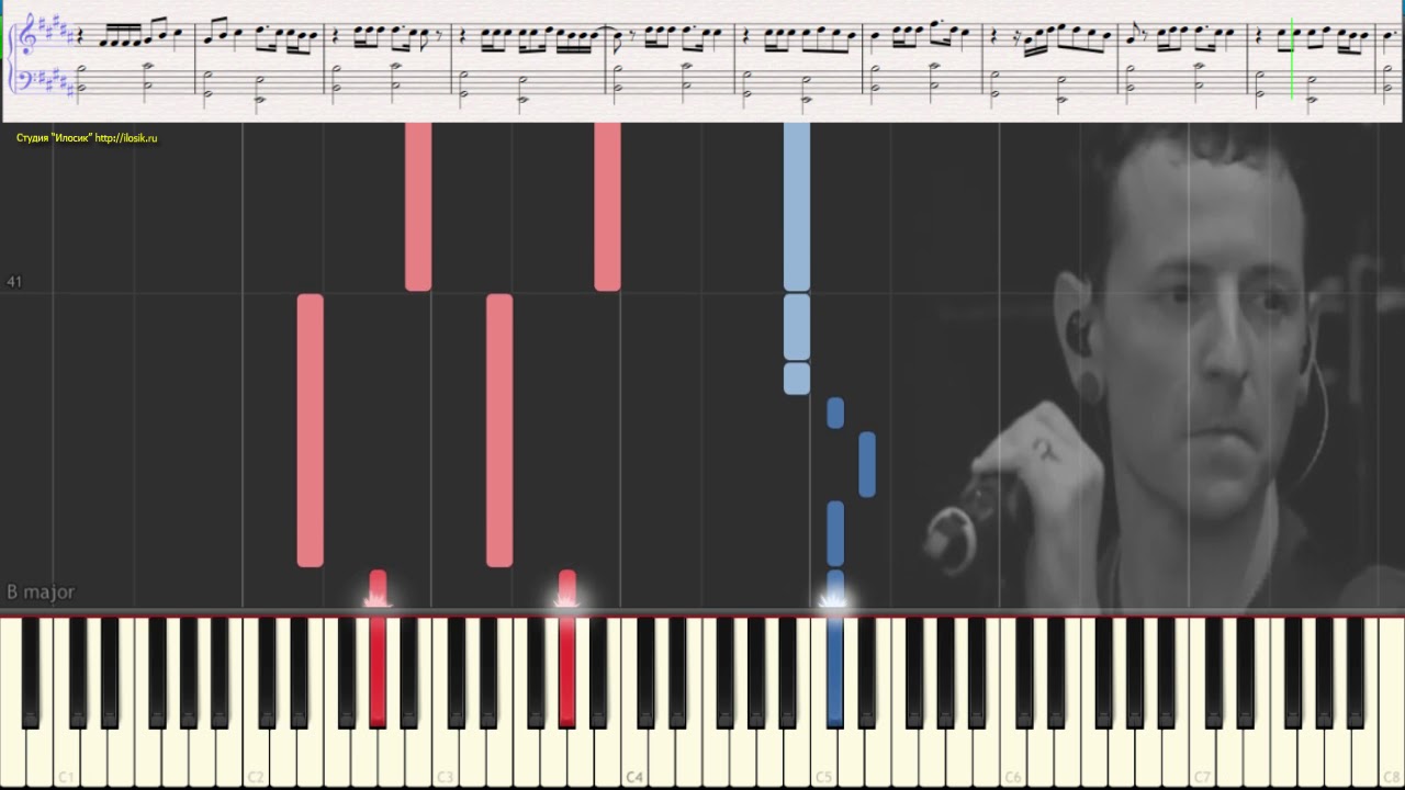Invisible - Linkin Park (Easy) (Ноты и Видеоурок для фортепиано) (piano cover)