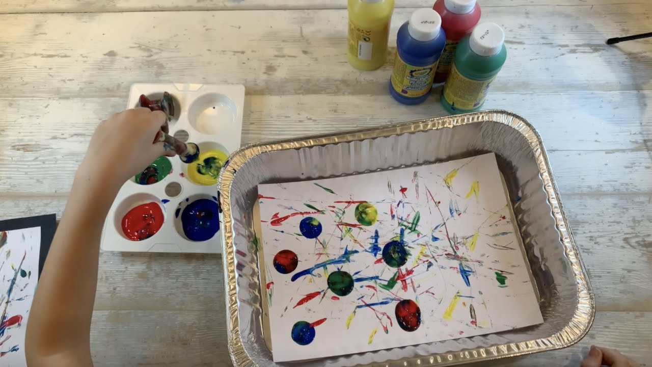 painting with cotton reels
