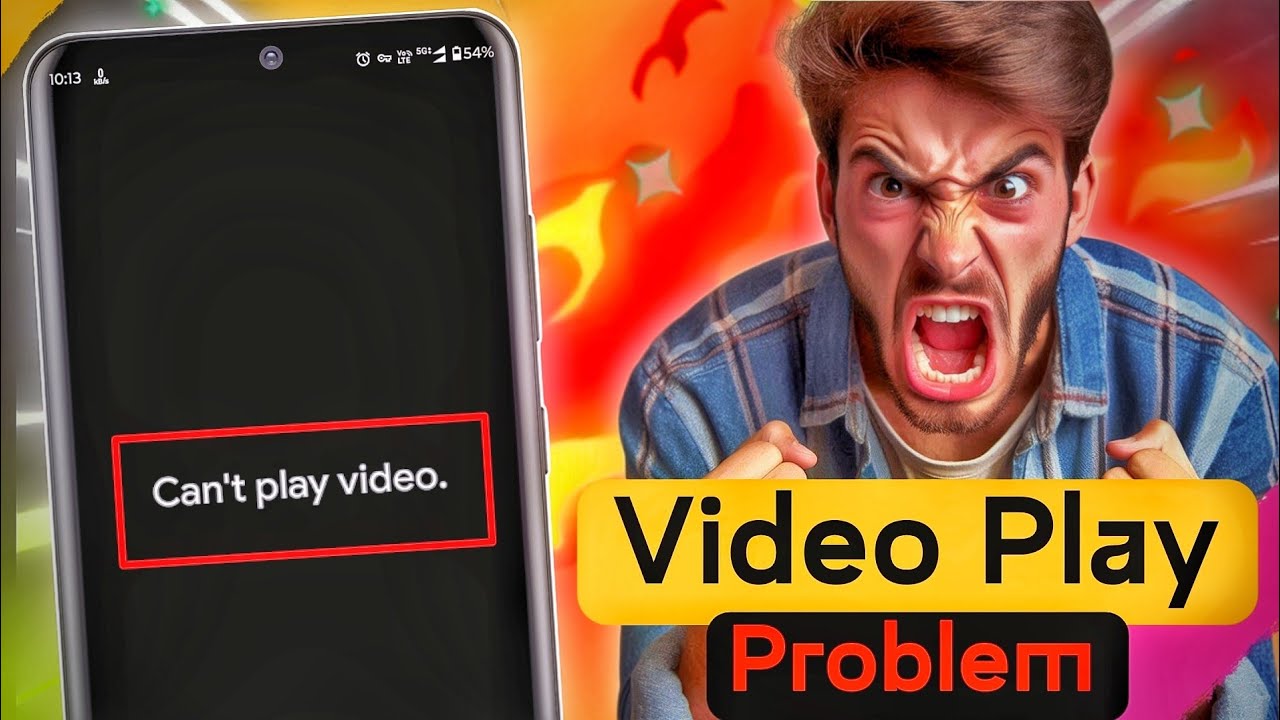 Fix Can't play video problem, can't play video, mobile me video play nahi ho raha, video not play