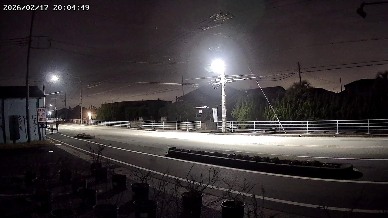 千葉県山武郡九十九里町細屋敷産業道路ライブカメラ Chiba Sanbu Live camera.world.cam