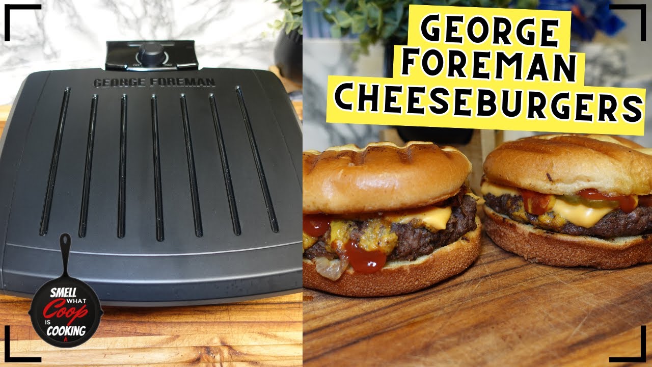 George Foreman Grill Cheeseburgers 🍔 | Quick & Tasty Tribute!