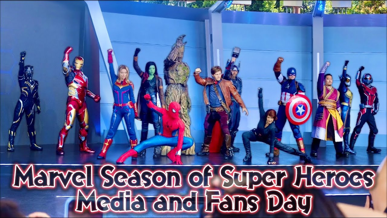 【4K】Marvel Season of Super Heroes Media and Fans Day｜Hong Kong Disneyland