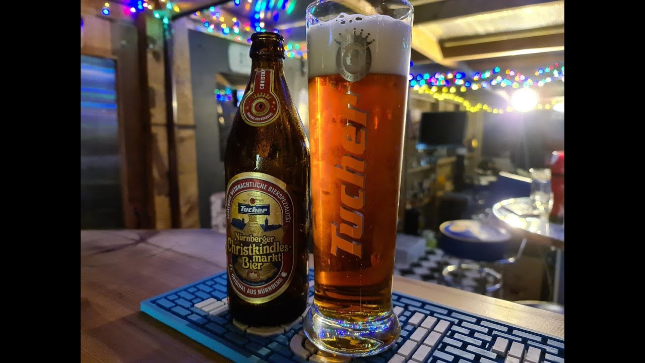 N&uuml;rnberger Christkindlesmarkt Bier Tucher Br&auml;u Festbier 5%, ABV 500ml Bottle