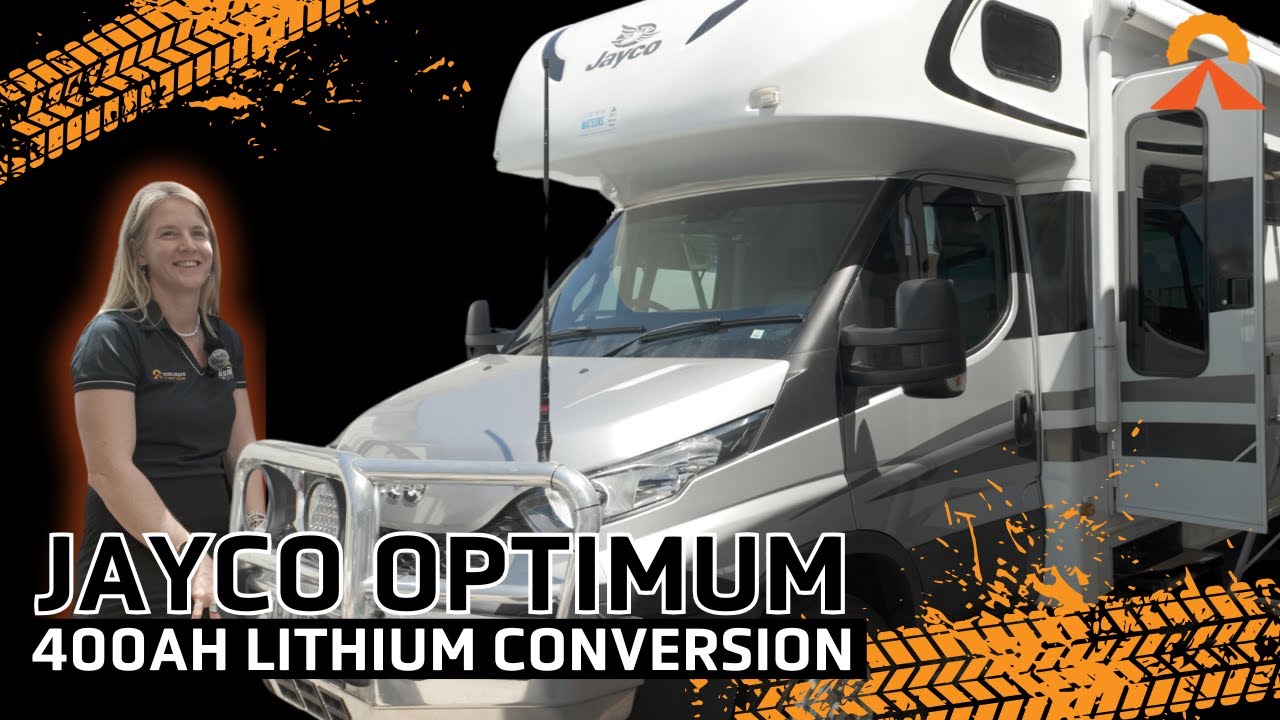 JAYCO Optimum Motorhome Converted to Off-Grid Lithium Power!
