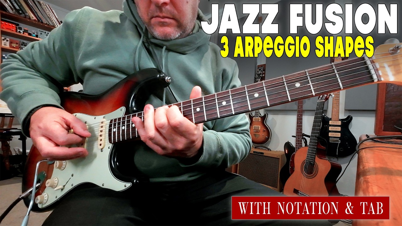 Jazz Fusion Guitar Lesson: 3 Arpeggio Shapes That Unlock the Fretboard