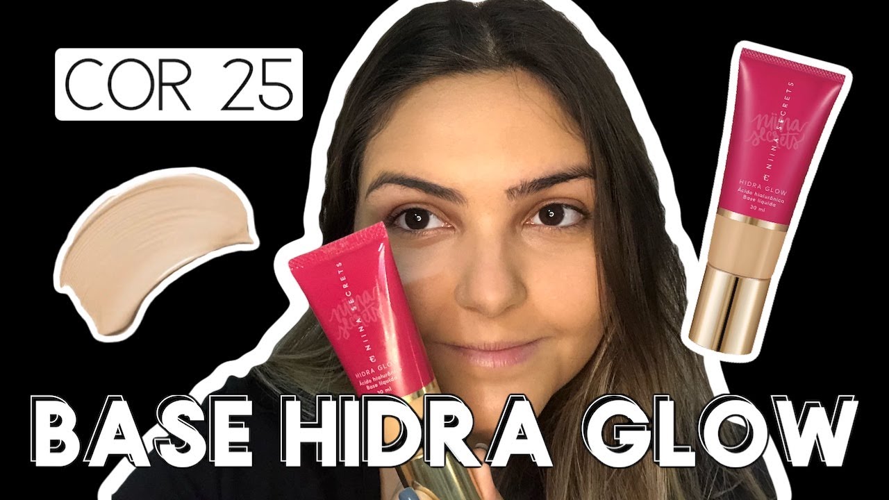 TESTEI A BASE HIDRA GLOW DA NIINA SECRETS PARA EUDORA | cor 25