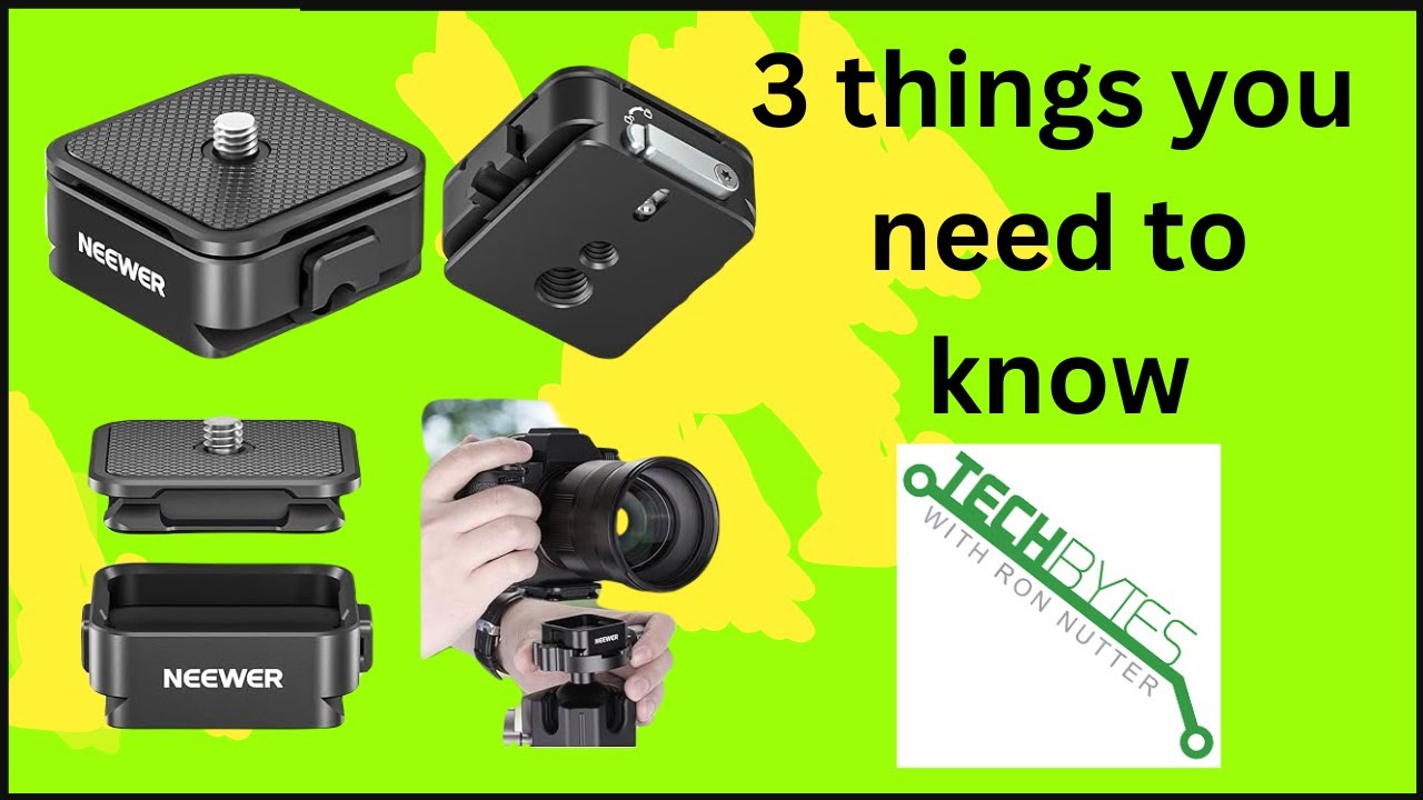 3 Things you need know about the NEEWER Arca Type Quick Release Plate Kit