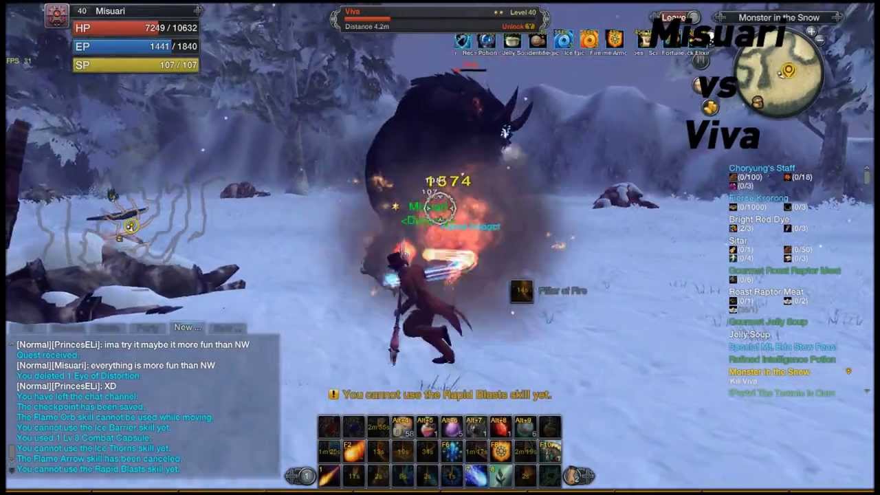 RaiderZ - Fastest Viva Solo Sorc lvl 40 1min55s