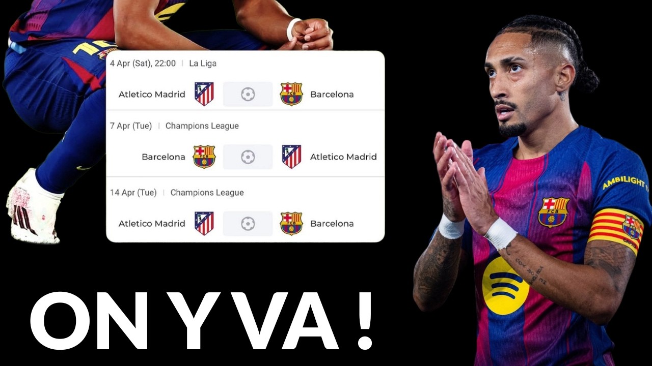 ATLETICO = la bête noire du Barça ? Joan Garcia va bien !