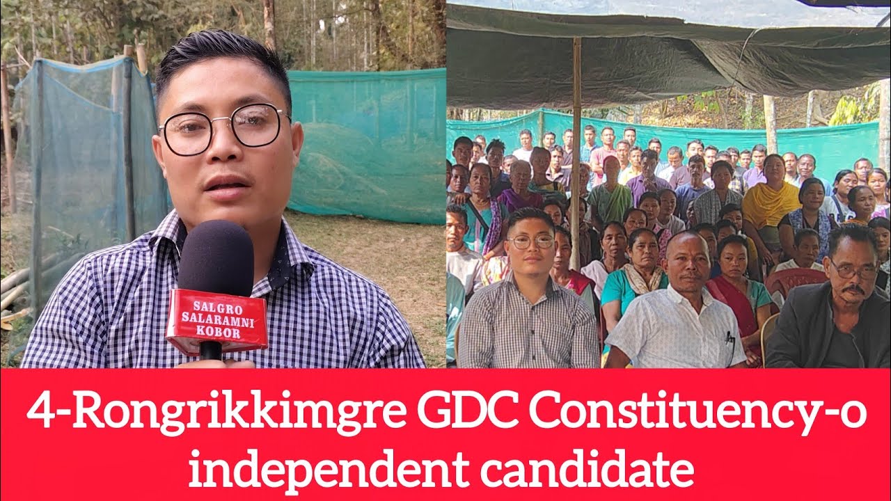 4-Rongrikkimgre GDC Constituency-o independent candidate susag•en Shri Clinton R Marak 
