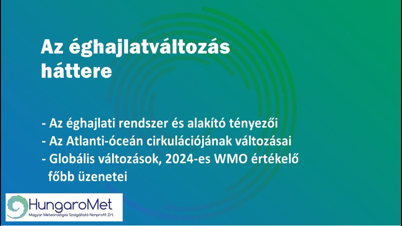 Az éghajlatváltozás háttere