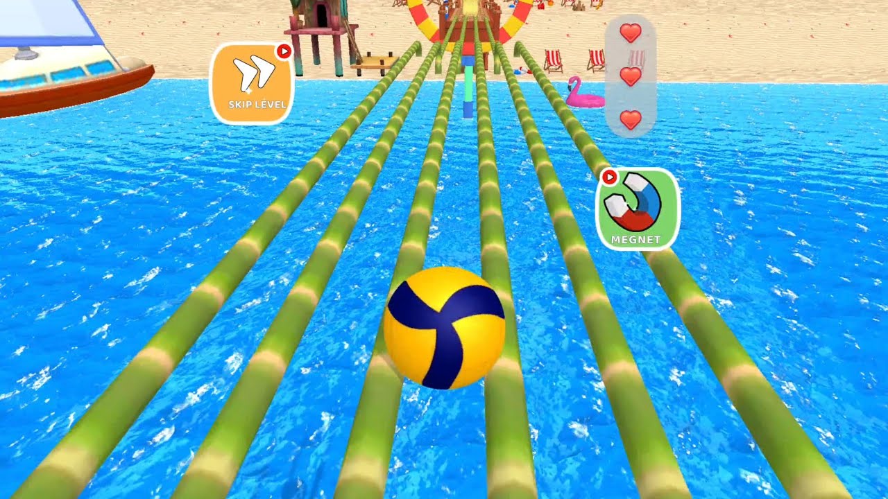 Beach Ball Run 3D Gameplay 💥 Naftrix Gaming Game 21 Android iOS 