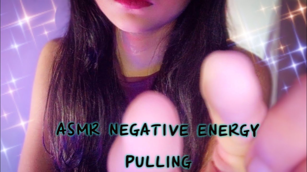 ASMR Plucking Negativity(mouthsounds and hand movement) 💥