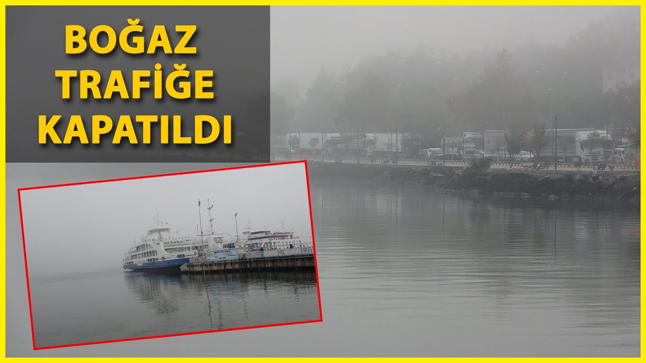 Çanakkale Boğazı'nda Deniz Ulaşımına Sis Engeli