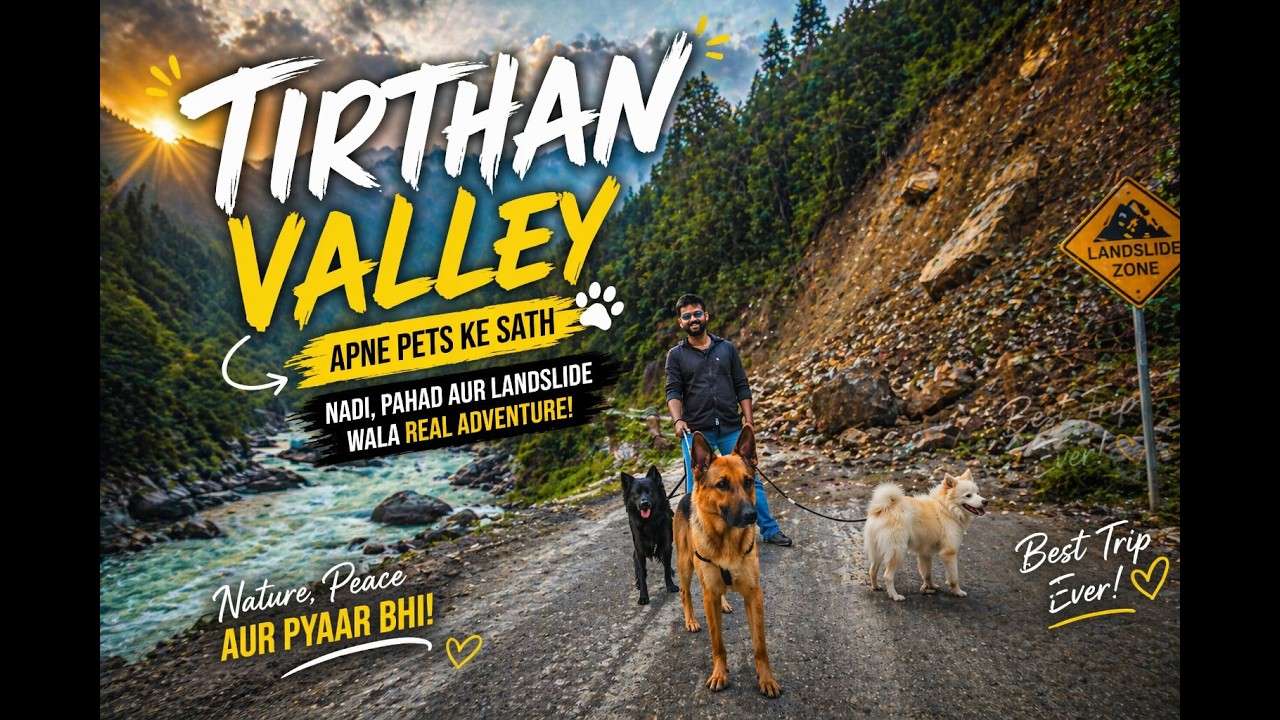 Chhoi Waterfall Trek | Tirthan Valley Hidden Waterfall | Trek with Pets
