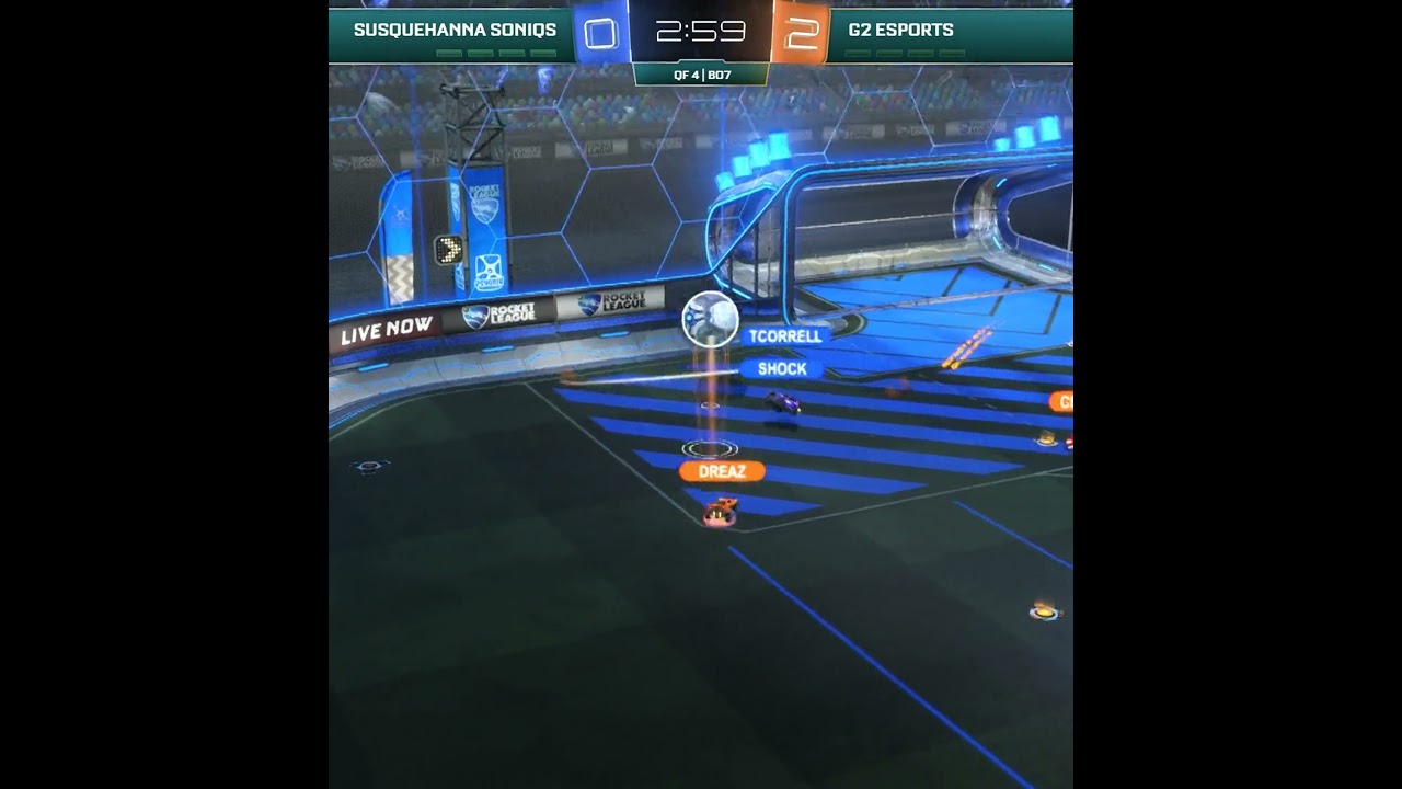 dreaz crazy TRIPLE touch!!! RLCS X SONIQS - G2 #Shorts