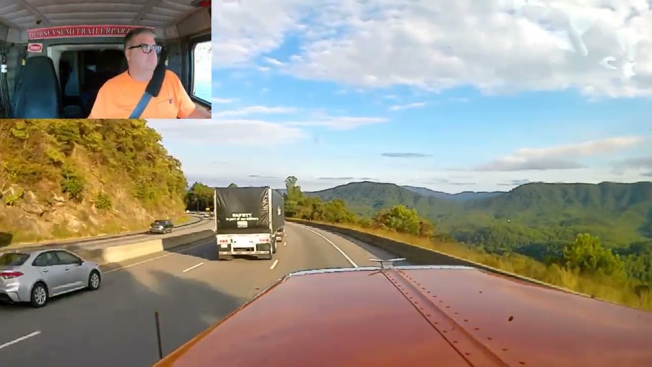 #688 Pigeon River Gorge North Carolina The Life of an Owner Operator Flatbed Truck Driver