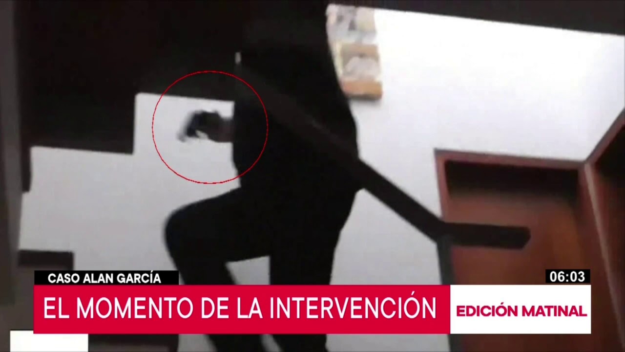 Alan Garc&iacute;a: revelan video de la diligencia en casa del expresidente