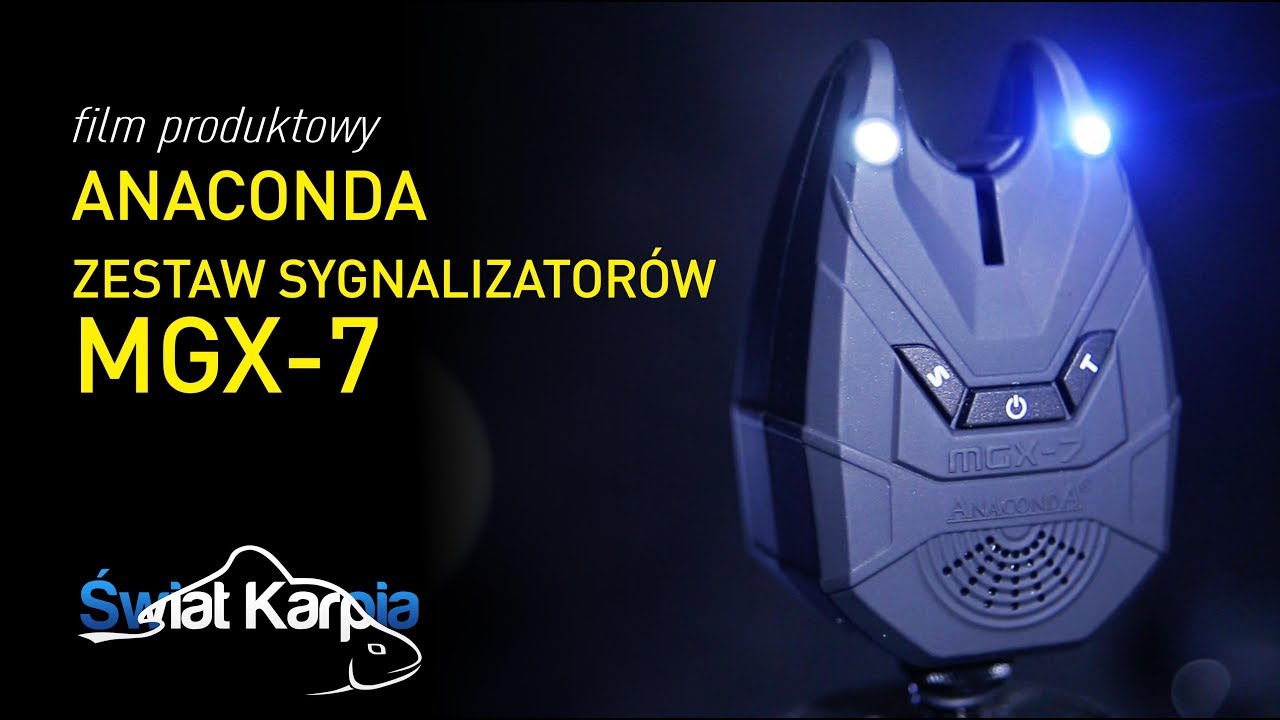 Zestaw sygnalizator&oacute;w ANACONDA MGX-7 z lampką i czujnkiem ruchu  // Recenzja Świat Karpia (HD)