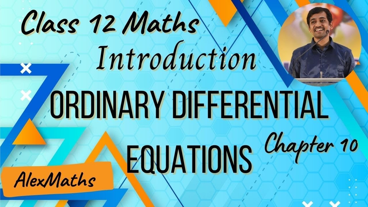 12th Maths | Introduction Ordinary Differential Equations | Chapter 10 | Exercise 10.1 to 10.8