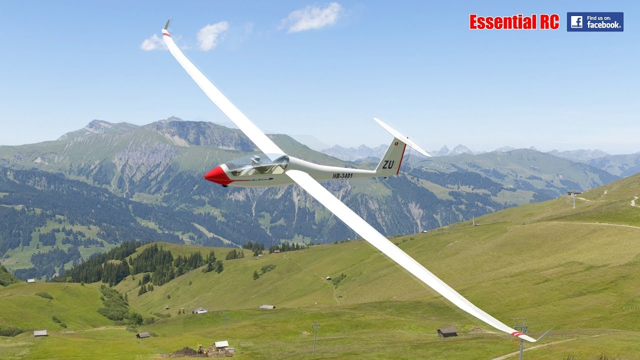 RC Glider FLIGHT and graceful AEROBATICS in Switzerland