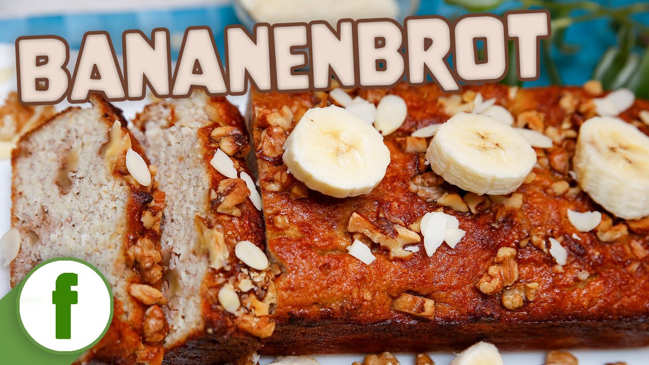 Bananenbrot mit Mandeln und Kokosöl ohne Zucker und ohne Mehl