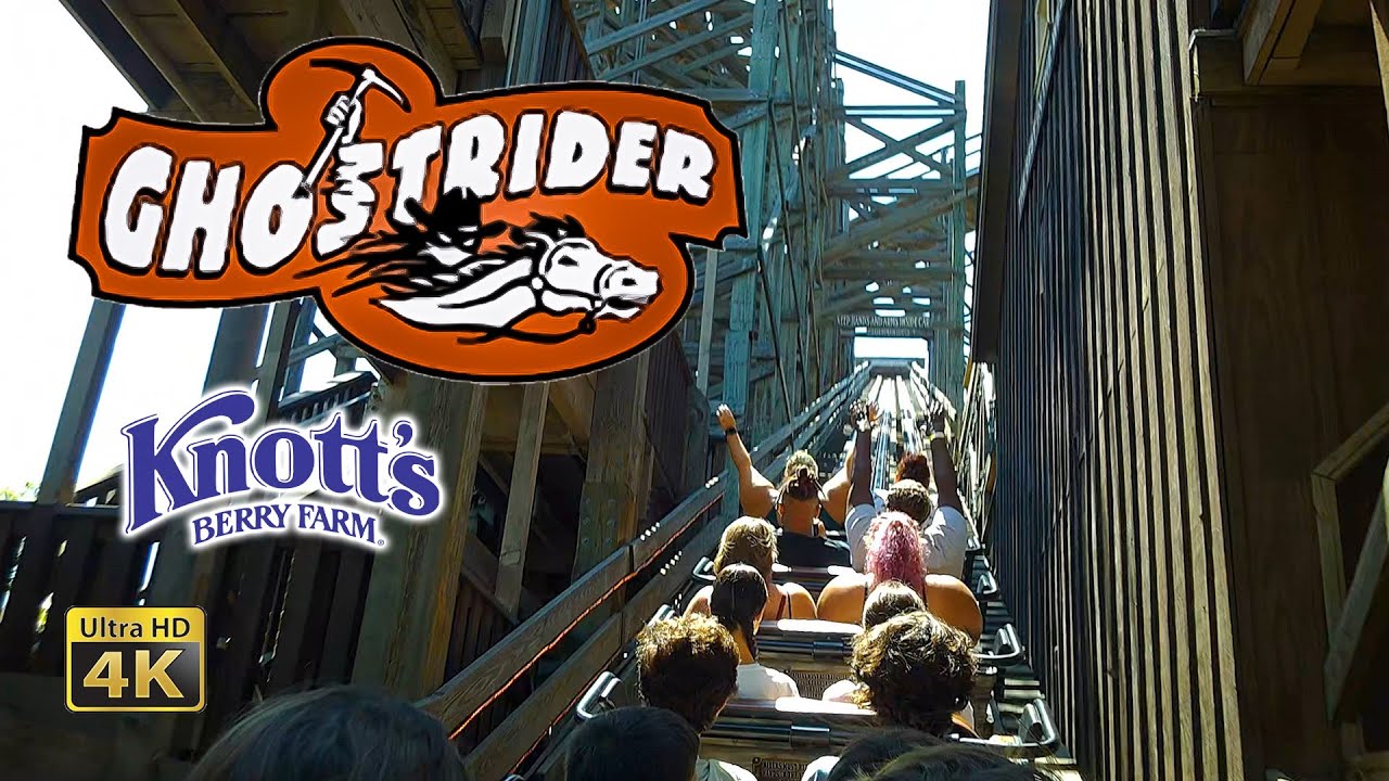 August 2022 Ghost Rider Roller Coaster On Ride 4K POV Knott's Berry Farm