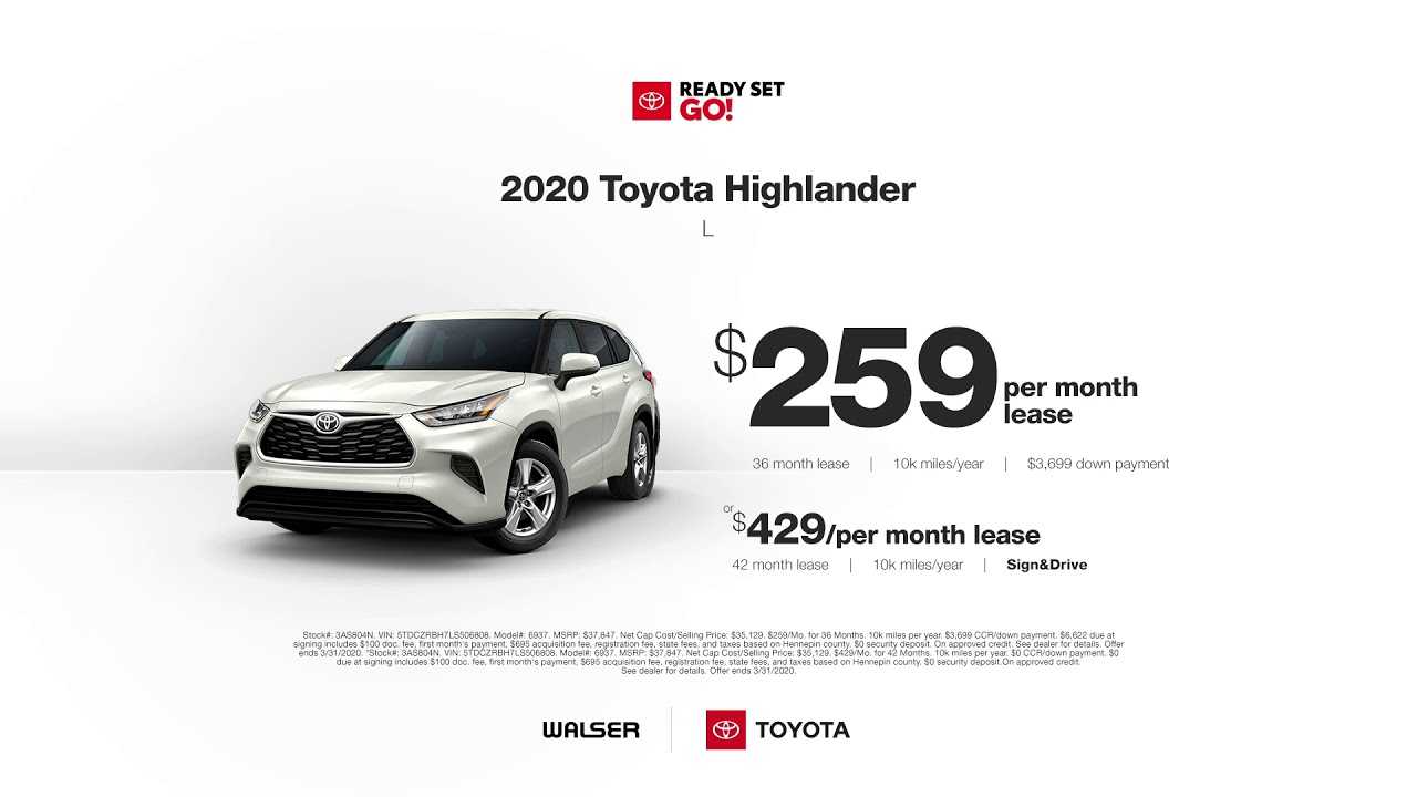 READY SET GO| March Specials | Walser Toyota