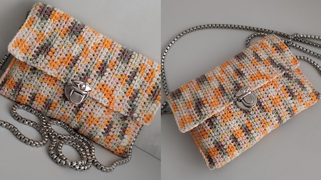 Batik İple inanılmaz Tığ işi Omuz çantası Yapımı - How to Crochet Shoulder Bag Pattern for Beginners