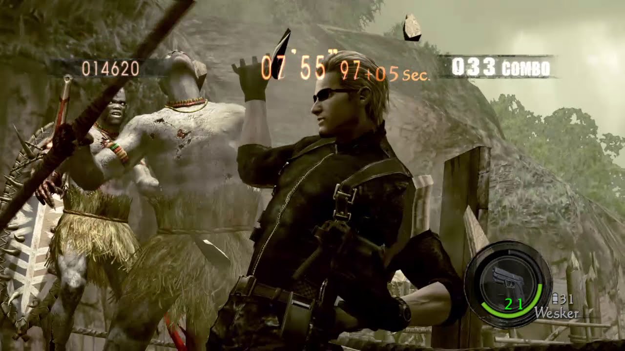 バイオ5マーセ RE5 mercenaries united / 集落 Village solo 1352k Wesker Midnight on PS4
