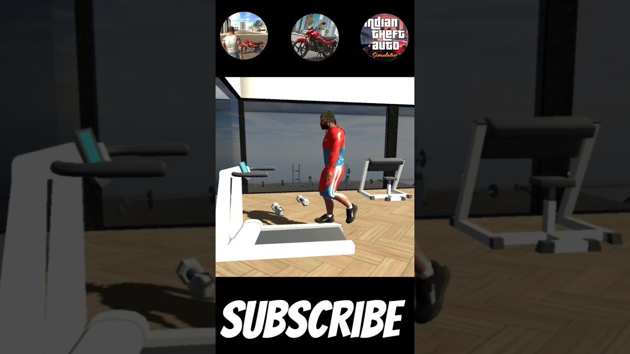 Walk on traidmil 😁 ibd3d Vs itas Vs Igas 💥 #gta #indianbikedriving3d #shorts