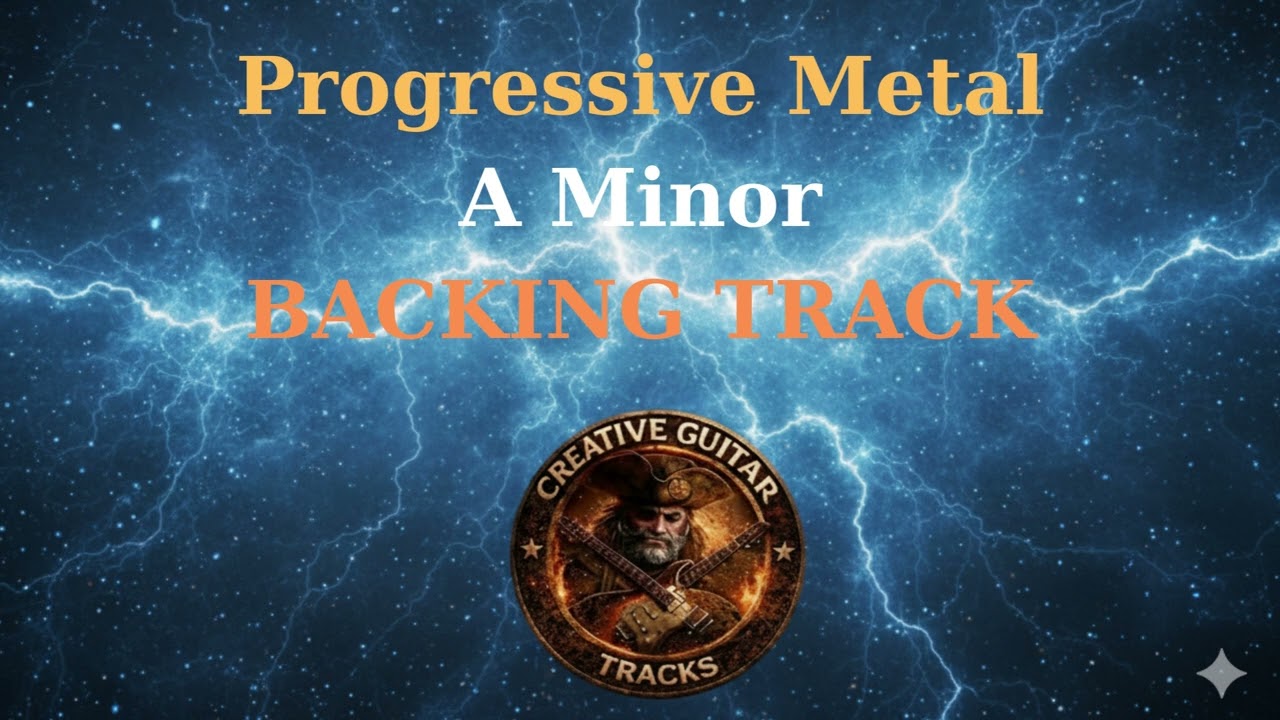 Progressive Metal Backing A minor | For Guitar Practice | 132 BPM