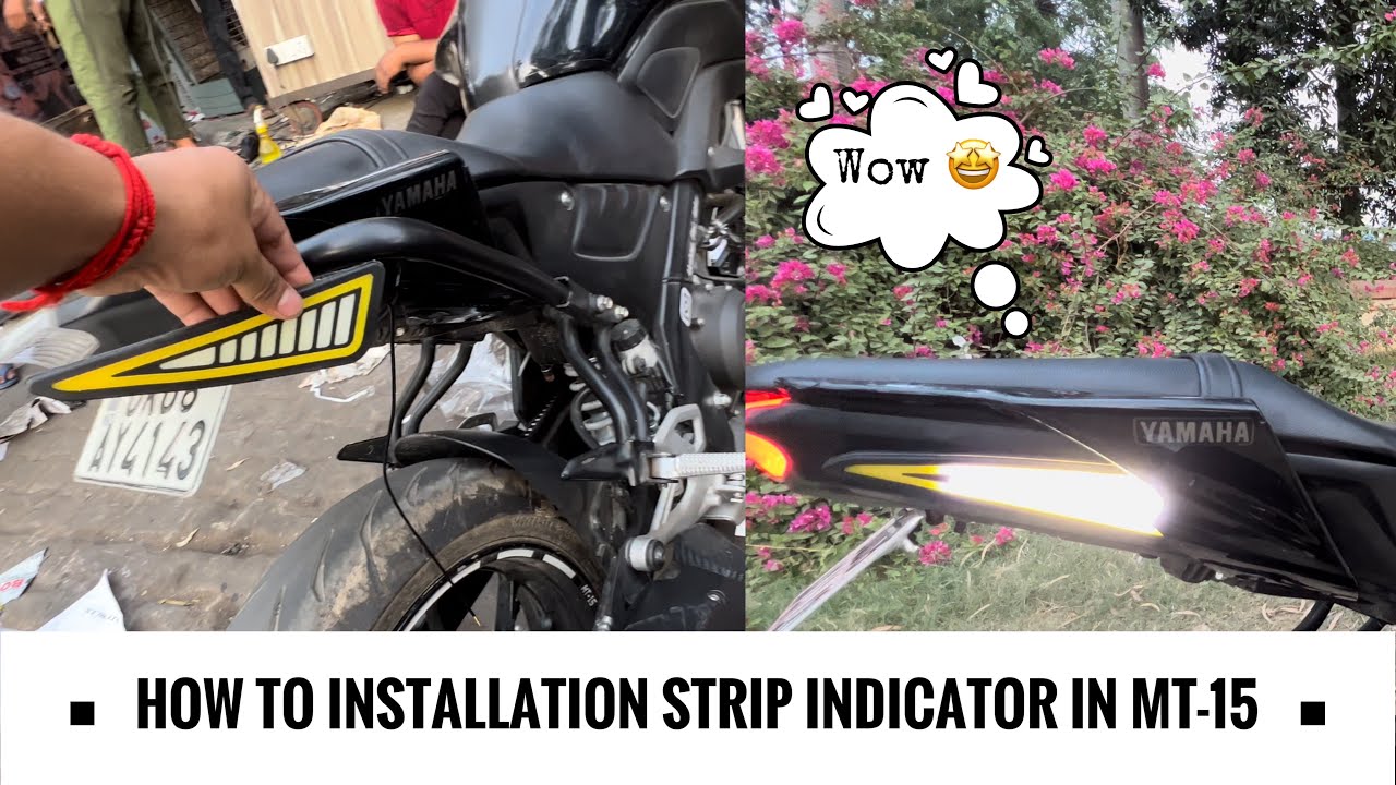 How To Installation Strip Indicator In MT-15 I|Wire Connection Of Strip Indicator I|