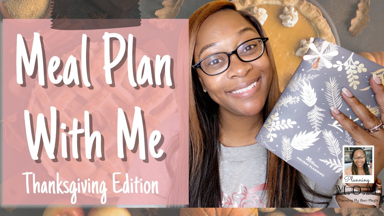 Thanksgiving Meal Planning | Erin Condren Holiday Petite Planner | Menu Plan and Prep Schedule