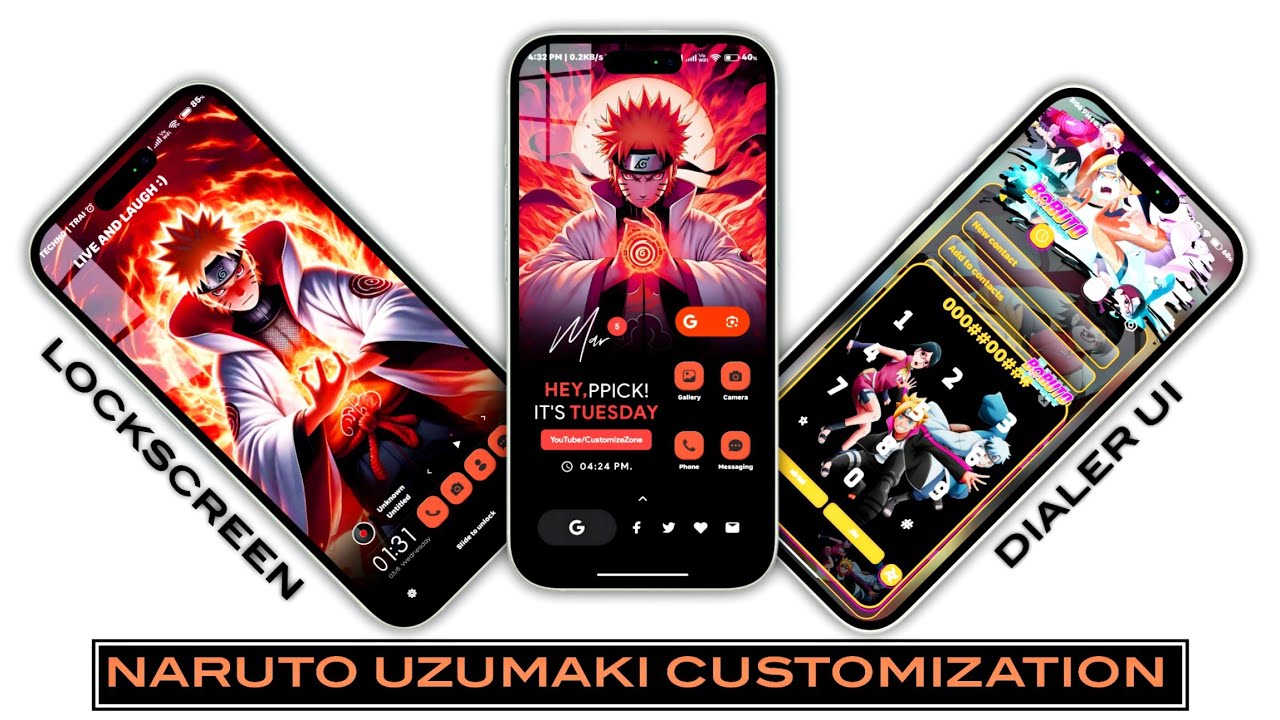 Naruto Uzumaki Anime Customization 2024 ⚡ Naruto Anime Nova Launcher Setup 2024 By @TechnoTrak