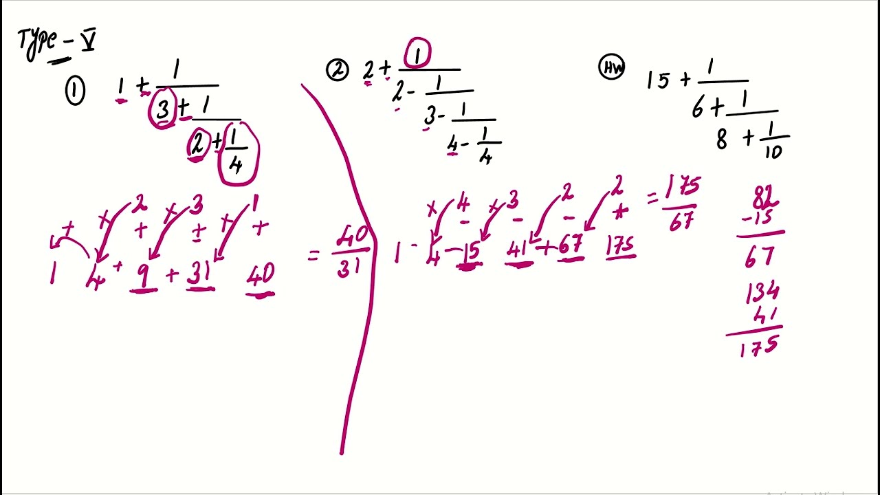 LADDER FRACTION SHRT TRICKS PART 3