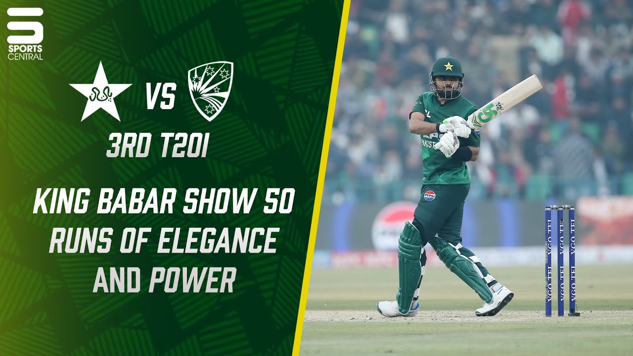 A King&rsquo;s Knock 👑 Babar Azam Scores Solid 50 | Pak vs Aus | Match 03 | T20I Series 2026 | PCB | M9E1A