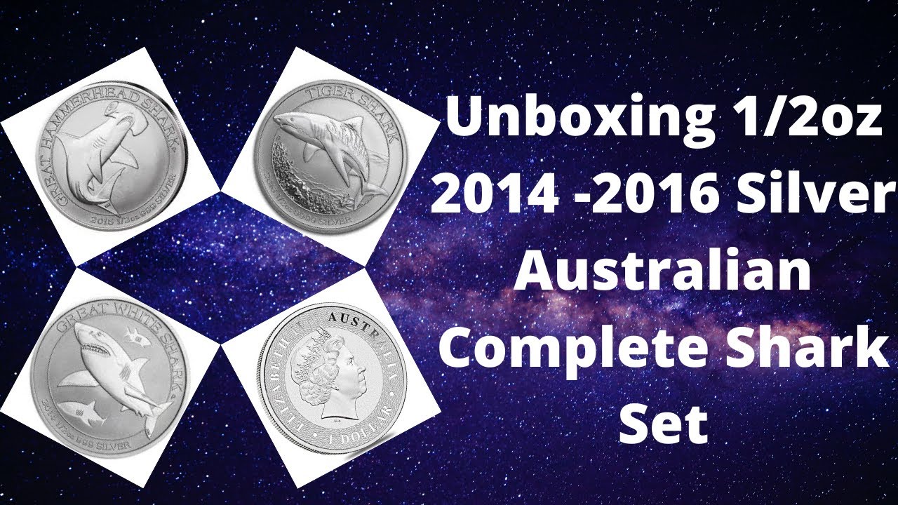Unboxing 1/2oz 2014 -2016 Silver Australian Complete Shark Set | Silver Slabber