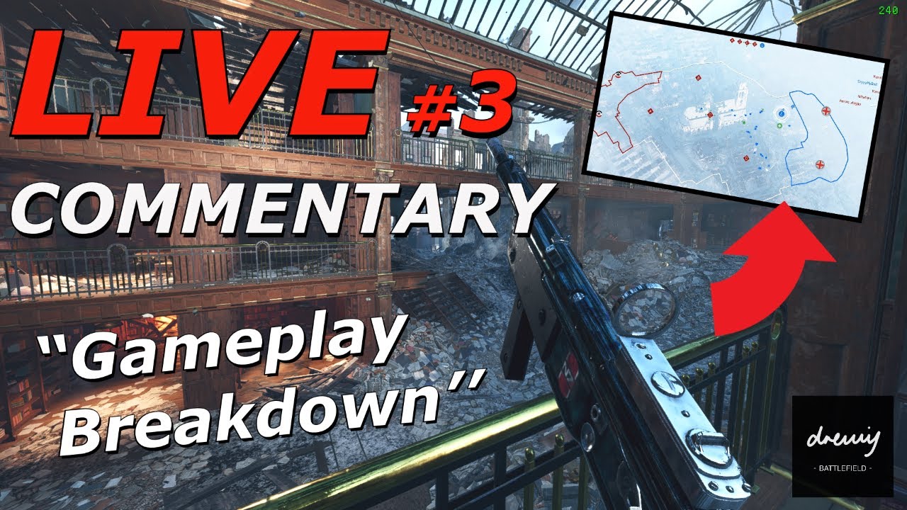 Perspective of a 5KD Player #3 (Live Commentary) Tips to Improve - Battlefield V