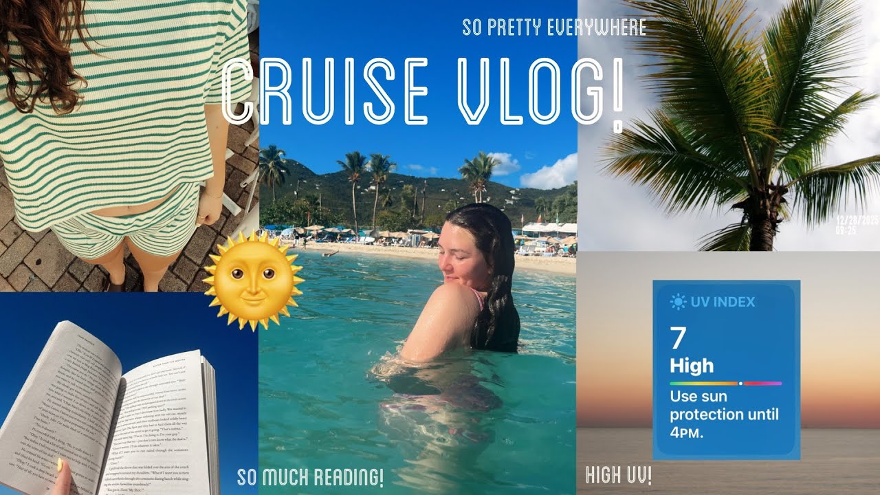 Cruise Vlog!!! - (reading, swimming, and tanning!)