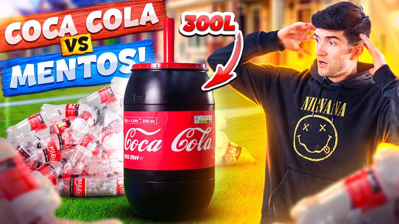 300l DE COCA COLA + MENTOS !! EXPERIMENT nr. 2