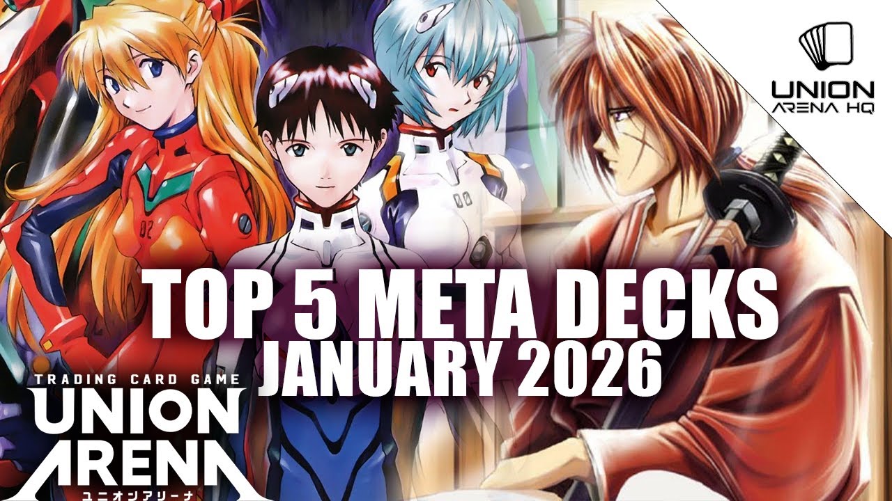 top 5 union arena decks for the las Vegas Nationals