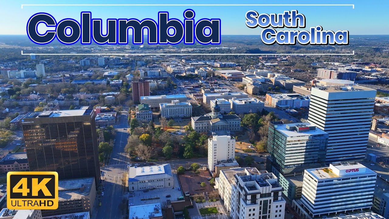 Drive and Fly in 4k-Columbia, SC  Epic/ Cinematic/ Chill / Study / Uplifting