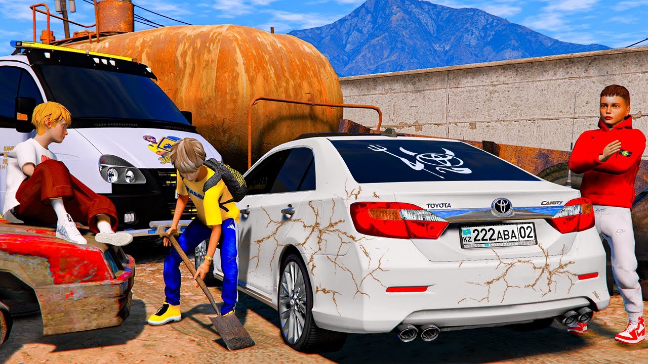 ОПЕРСКАЯ ЕЗДА В GTA 5 - НАШЛИ НА СВАЛКЕ ОПЕРСКУЮ TOYOTA CAMRY 3.5! ПЕРЕОДЕЛИ КАМРИ V50 В V55! 🌊ВОТЕР